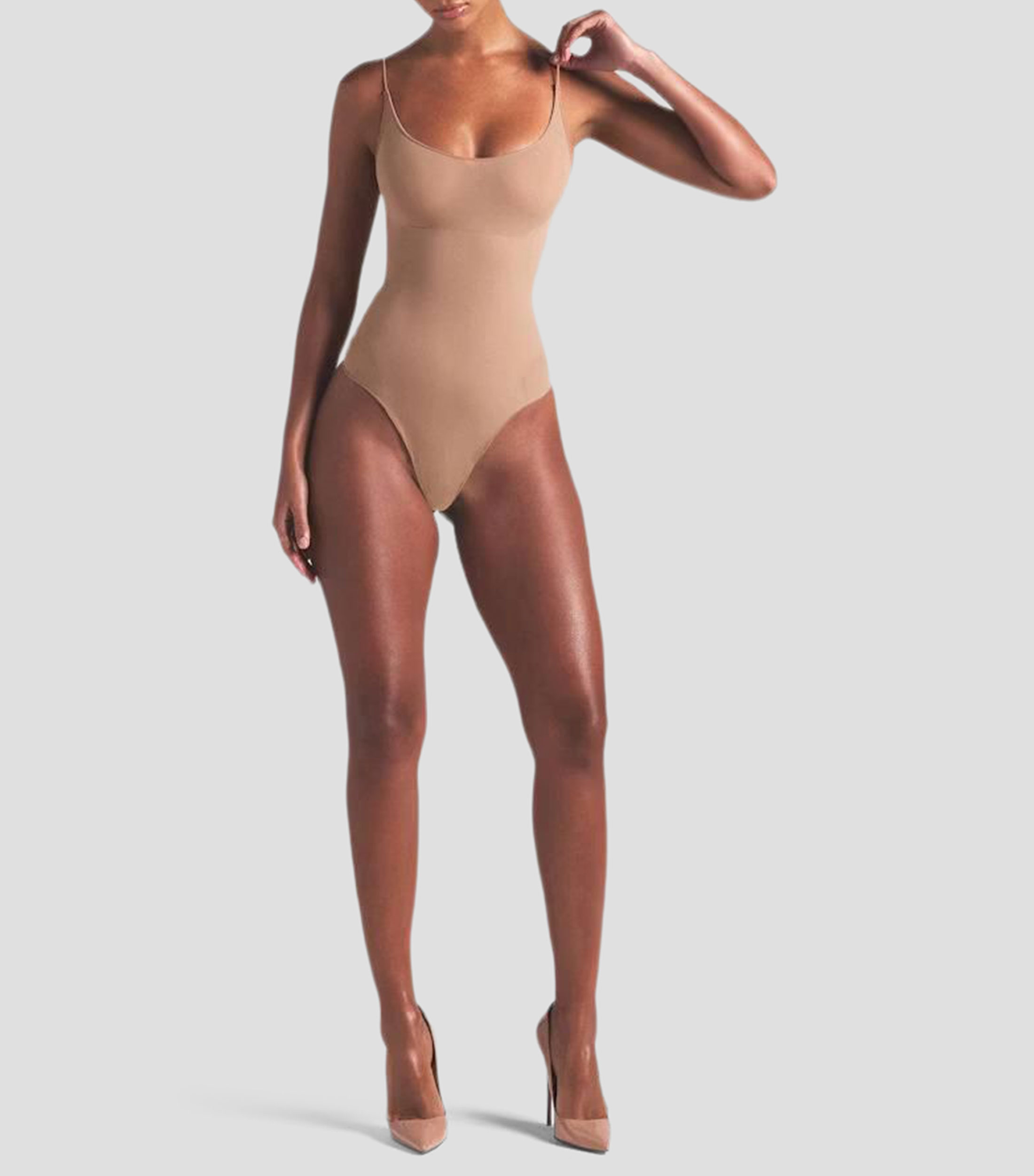 Body cuello redondo liso sin mangas Mujer